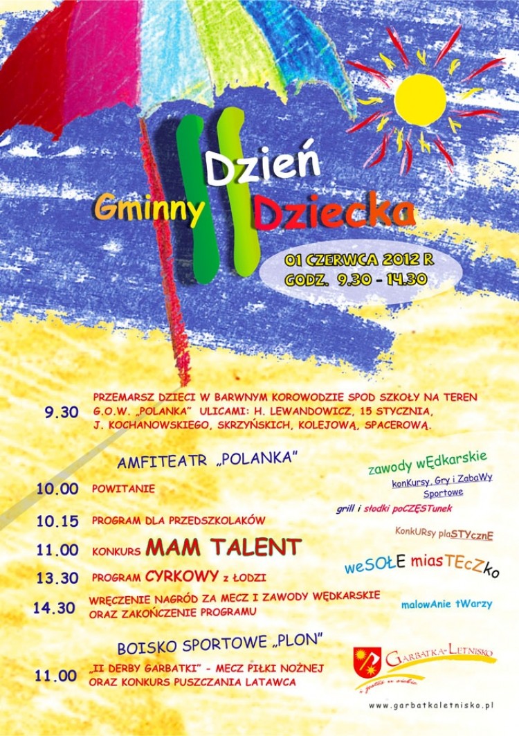 Zaproszenie (Aktualizacja) II GMINNY DZIEŃ DZIECKA