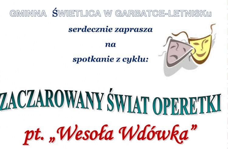 ZACZAROWANY ŚWIAT OPERETKI                                Zaproszenie