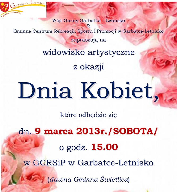 Zapraszamy na Dzień Kobiet