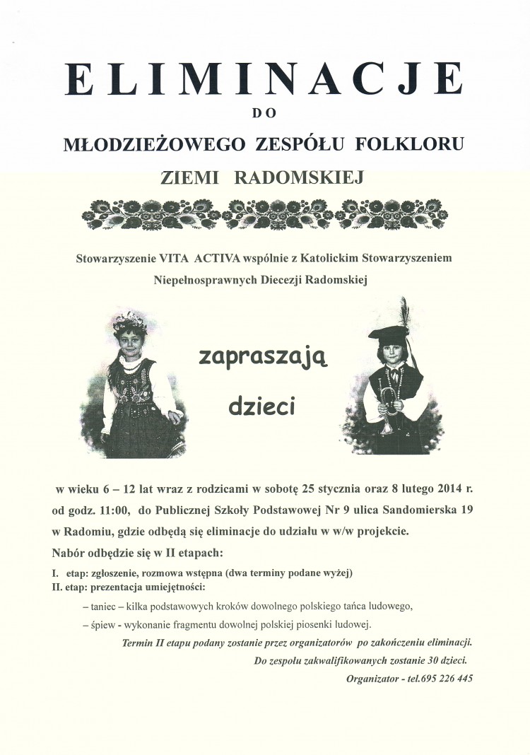 Nabór do młodzieżowego zespołu folklorystycznego