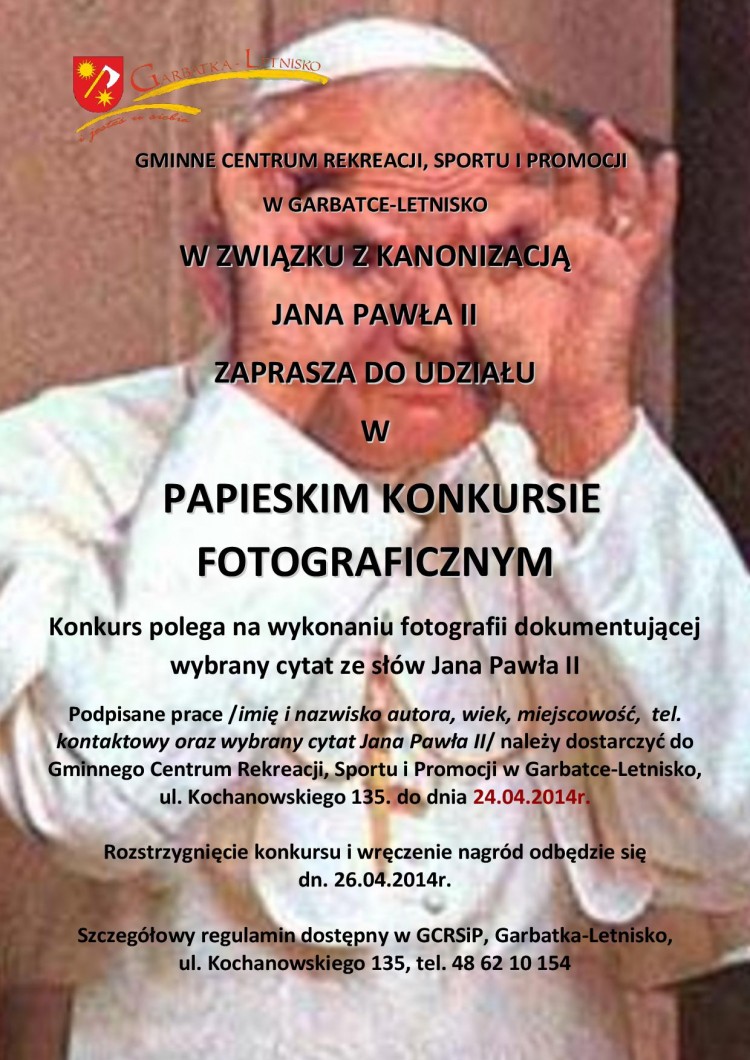 Papieski Konkurs Fotograficzny