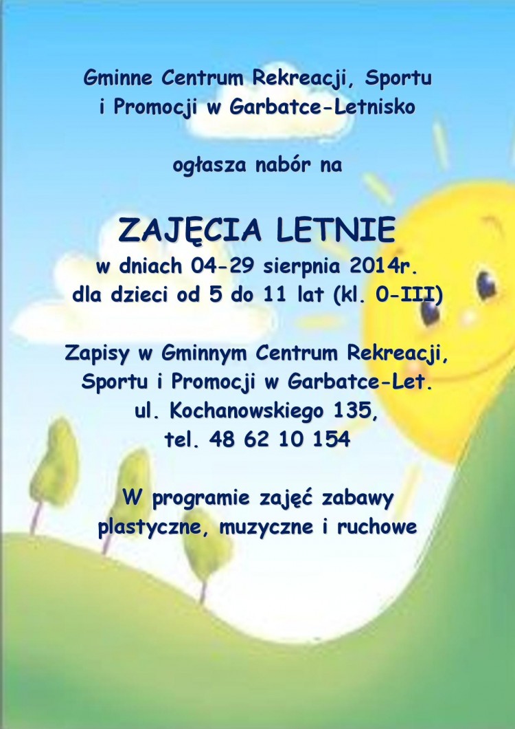 Wakacje w Gminnym Centrum