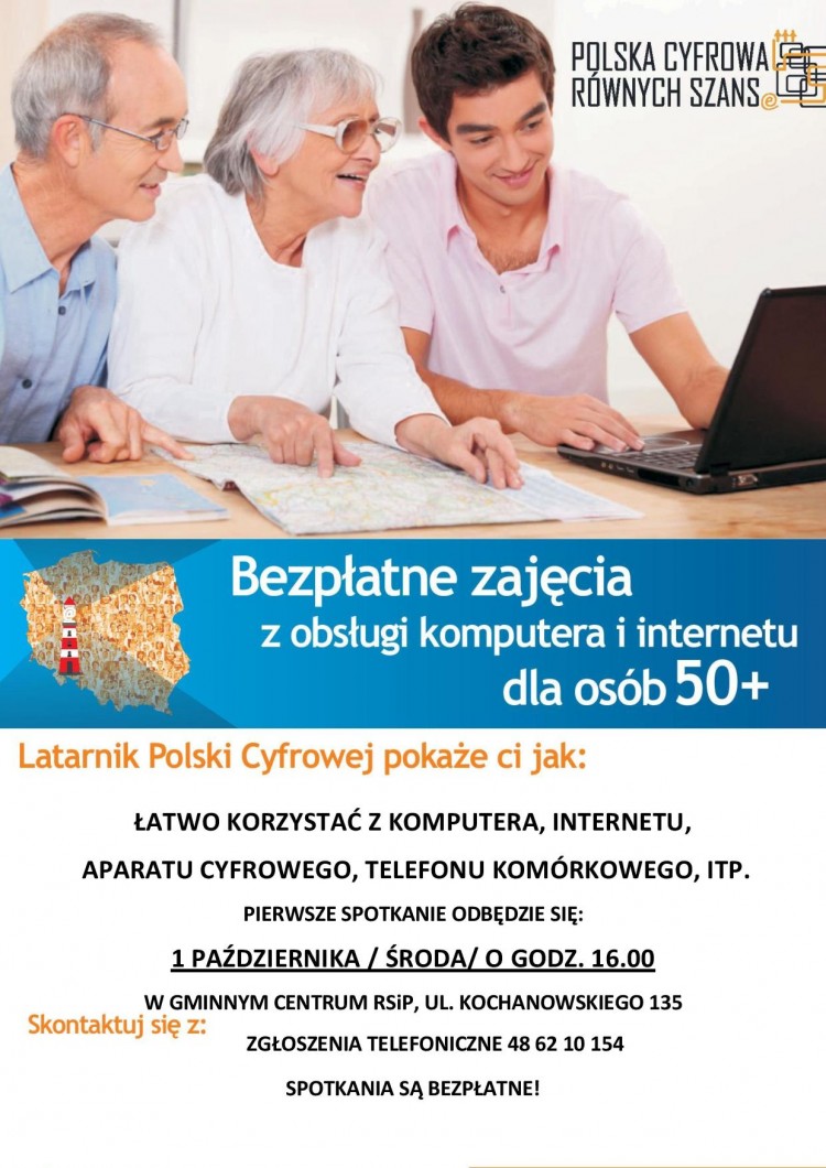 Obsługa komputera dla osób 50+, angielski dla dzieci, cheerleaders i nie tylko! Oferta zajęć Gminnego Centrum Rekreacji, Sportu i Promocji