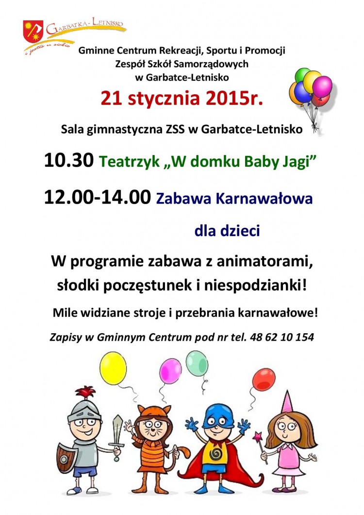ZABAWA KARNAWAŁOWA DLA DZIECI!