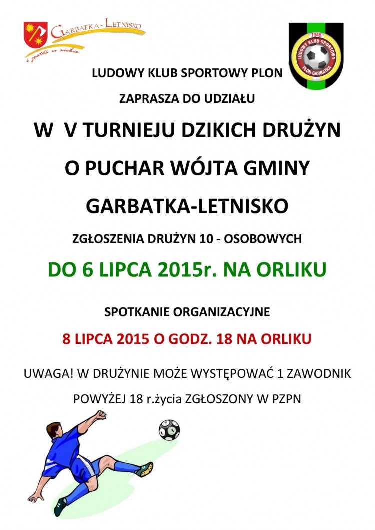 Zaproszenie na Turniej Dzikich Drużyn