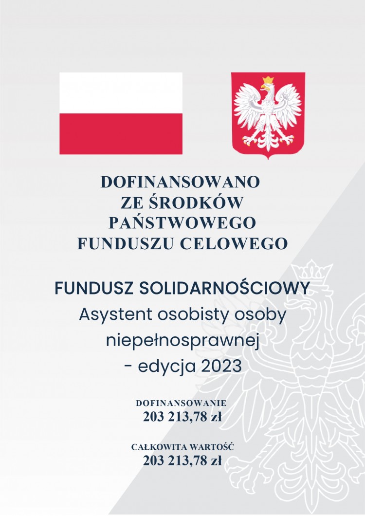 „Asystent osobisty osoby niepełnosprawnej – edycja 2023