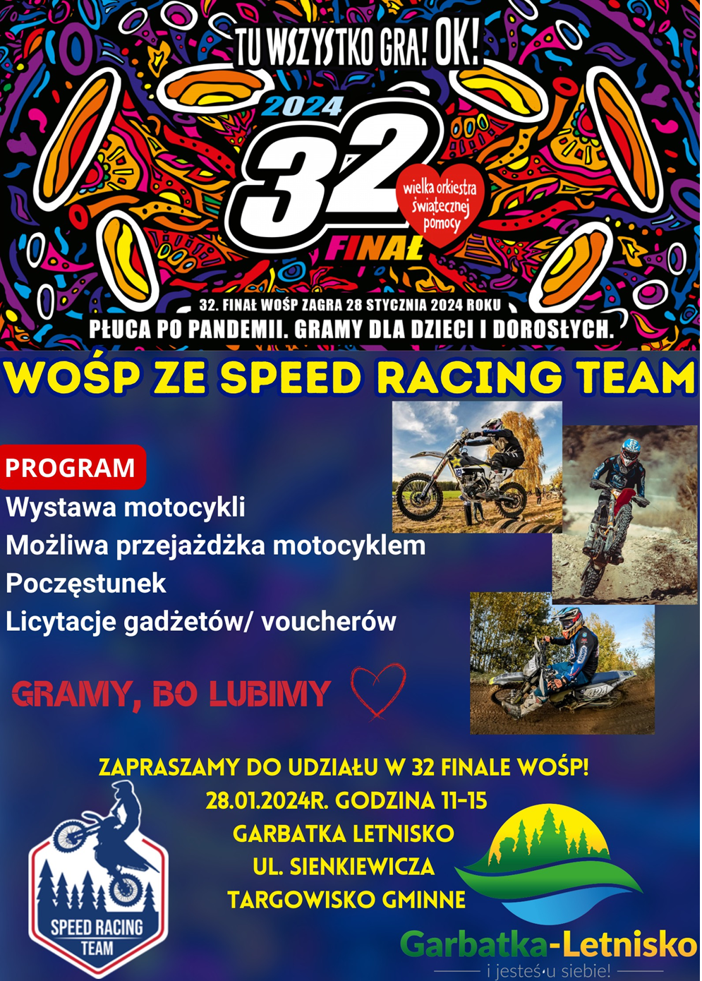 Chcesz wesprzeć 32 finał WOŚP? Przyjdź na przejażdżkę motocyklową!