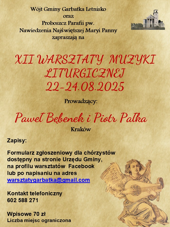 XII Warsztaty Muzyki Liturgicznej