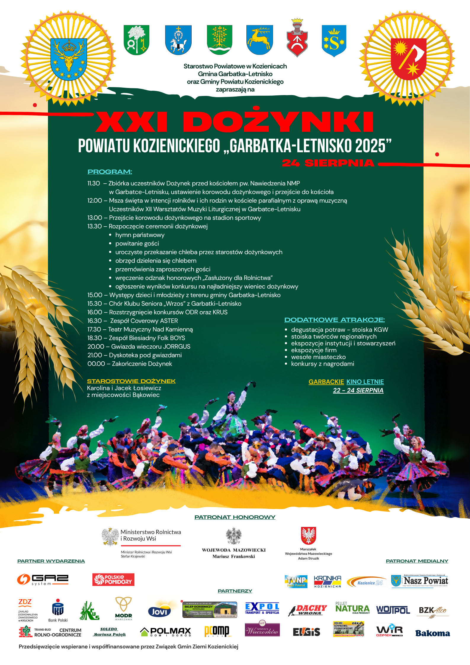 XXI Dożynki Powiatu Kozienickiego w Garbatce-Letnisku