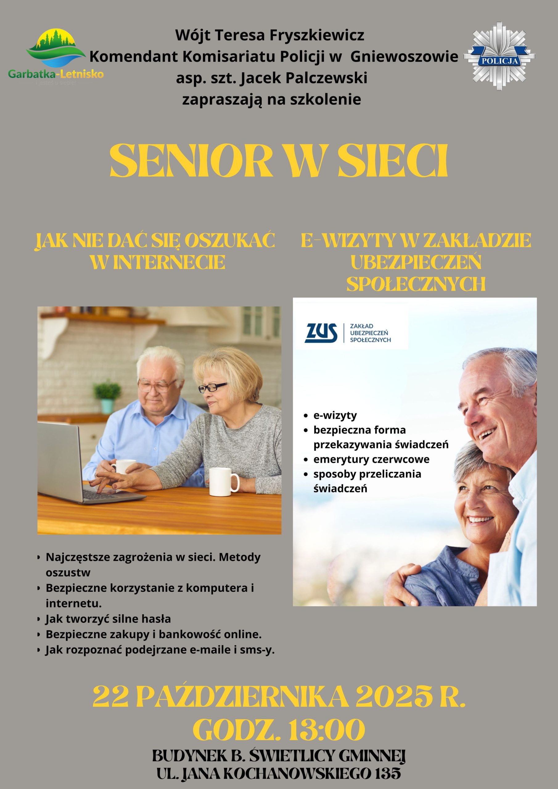 Spotkanie „Senior w sieci” – jak nie dać się oszukać w Internecie