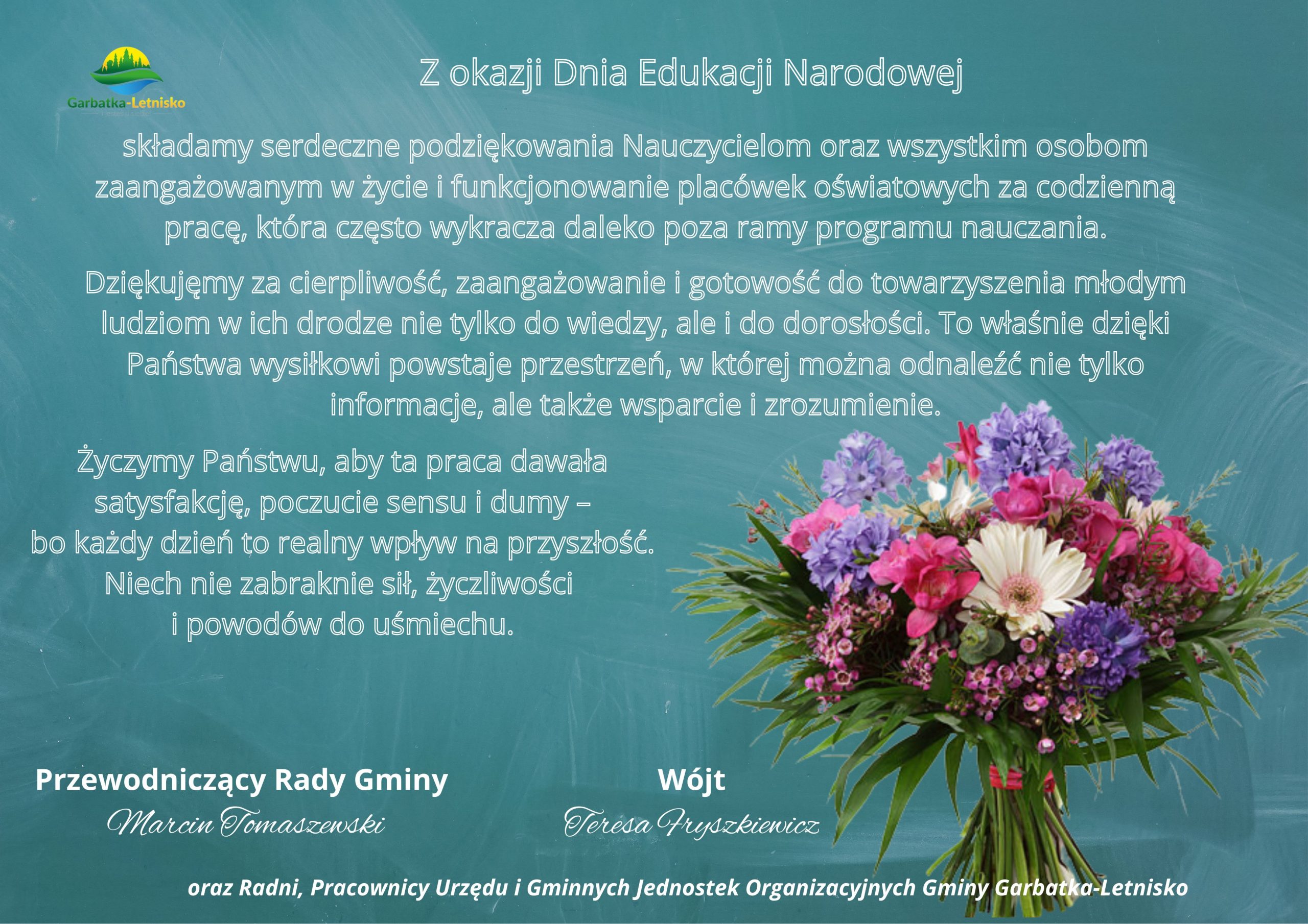 Życzenia z okazji Dnia Edukacji Narodowej